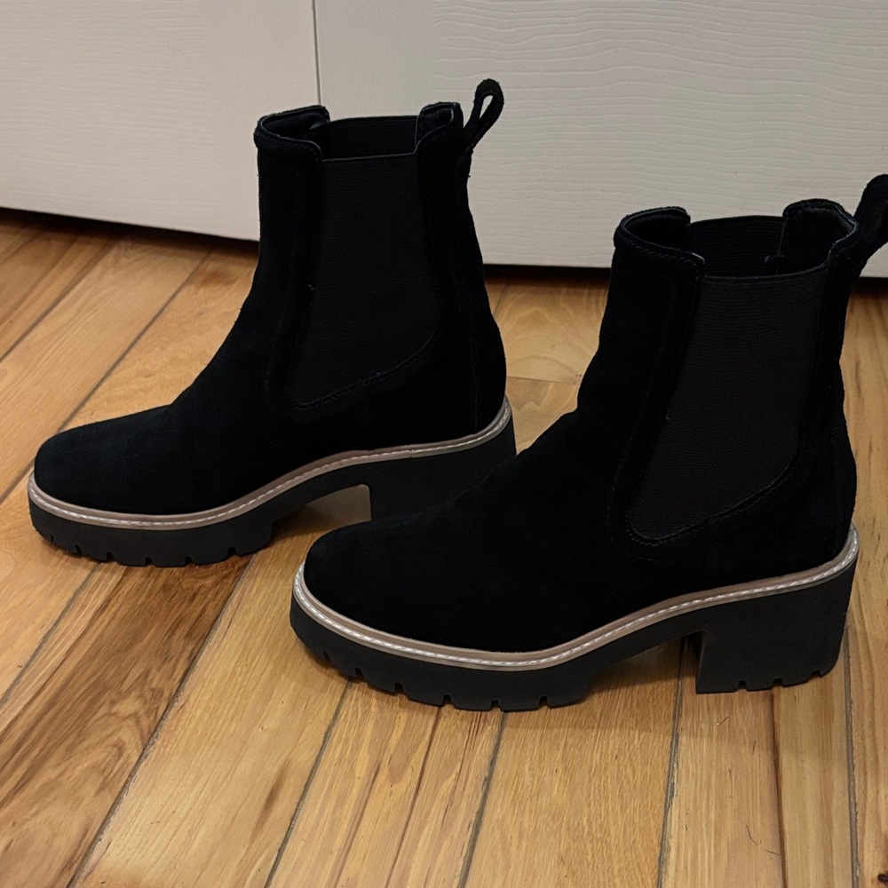 Dolce Vita Women’s Black Suede Ankle Boots
